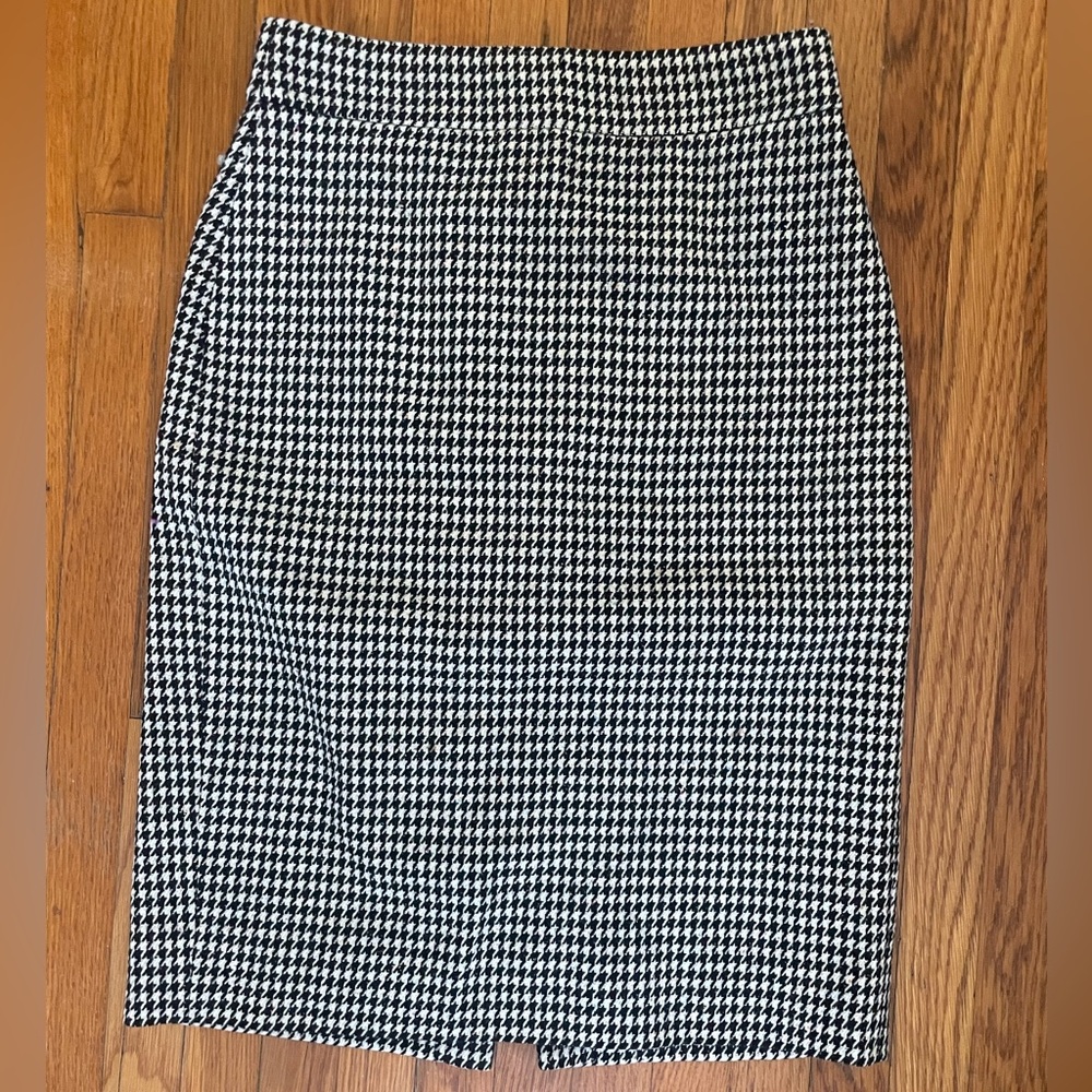 J. Crew Black and White Pencil Skirt